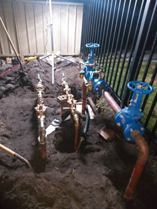 Pyramid Plumbing Systems 300mm concrete pipe stormwater installation